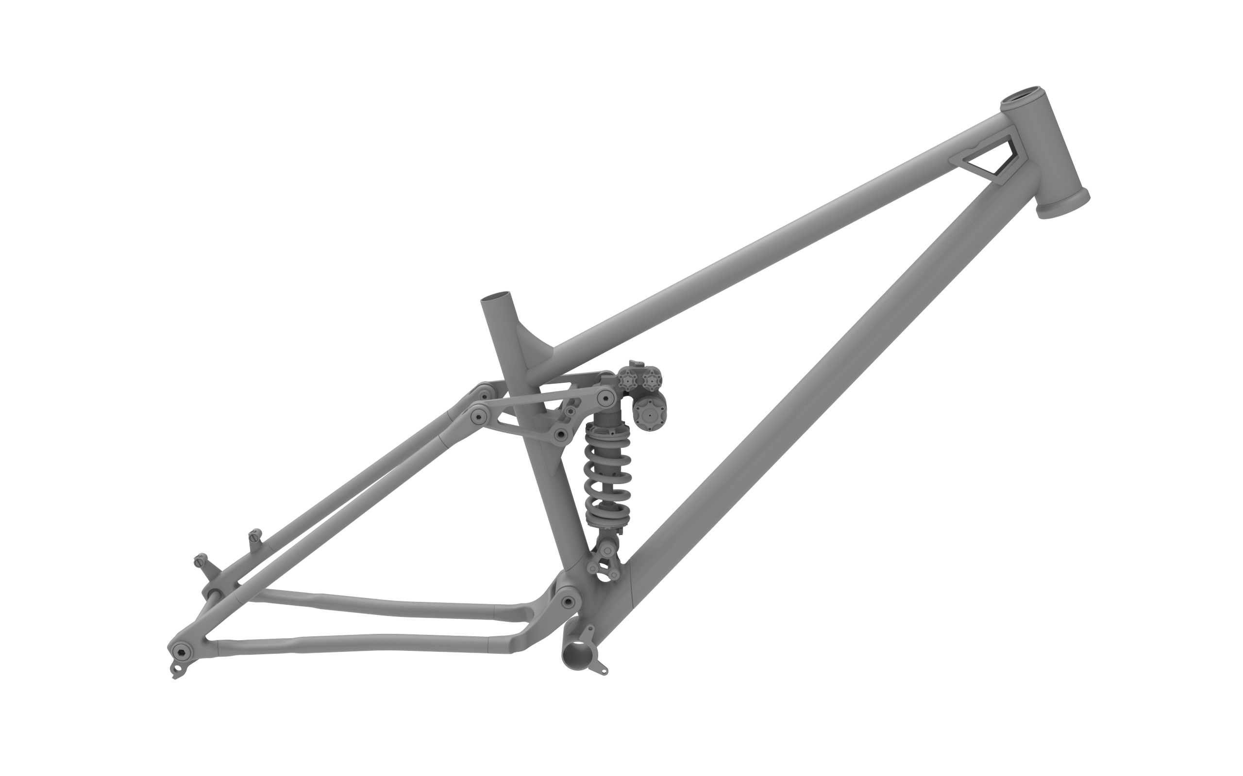 Steel trail frame on MLink suspension